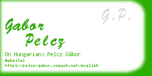 gabor pelcz business card